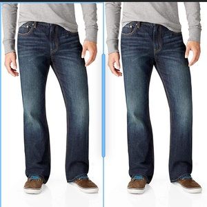 Aeropostale men’s Driggs slim bootcut jeans